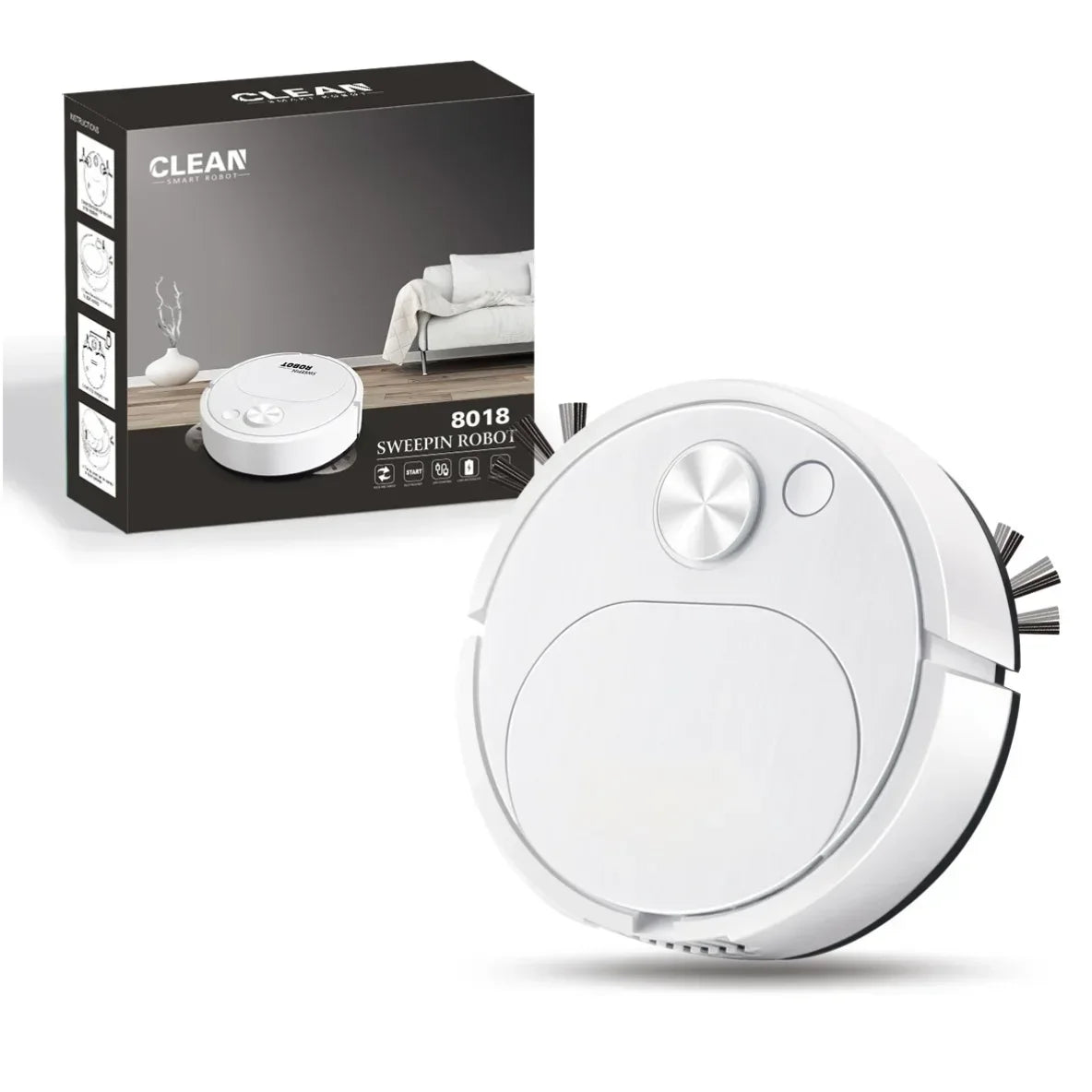 New 3-in-1 intelligent wireless floor sweeping robot vacuum cleaner, suitable for home offices