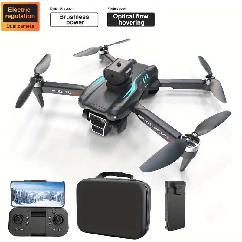 T2 Dual Battery Drone, 1800mAh, Brushless Motor Optical Flow Dual Camera Quadcopter RC Toys