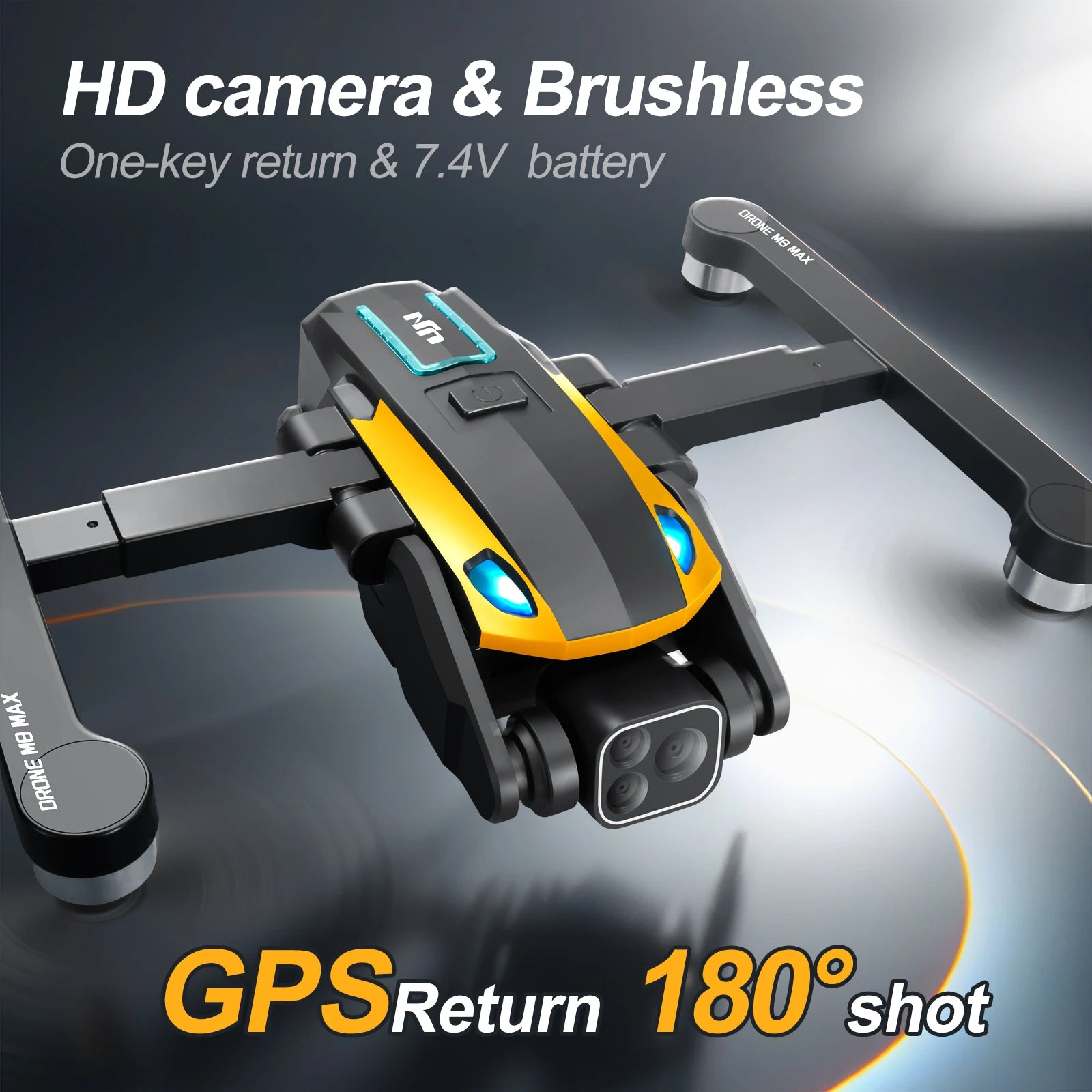 M8 Pro Drone Quadcopter Remote Control Handle Four Axis Aircraft HD 6K Photography UAV Altitude Fixation Helicopter Toys