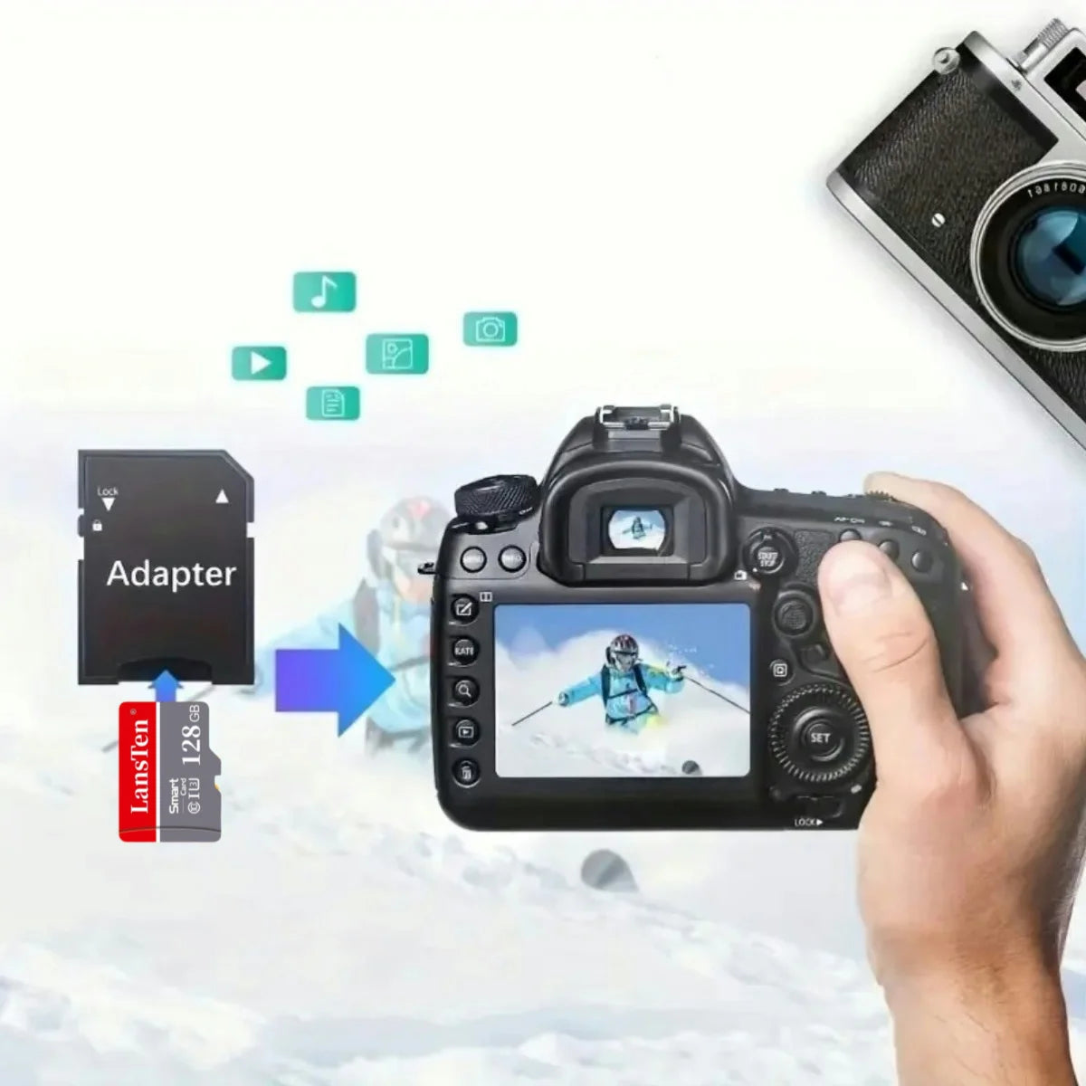 LansTen Memory Card 64MB 128MB 256MB 512MB 1GB 2GB 4GB 8GB 16GB 32GB