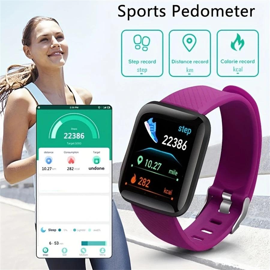 Smart Watch 116Plus D13 Y68 Sport Wristband Running Fitness Monitor