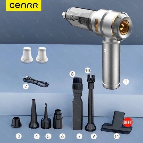 CENRR 998000PA Car Vacuum Cleaner Powerful Portable HandHeld Vacuum