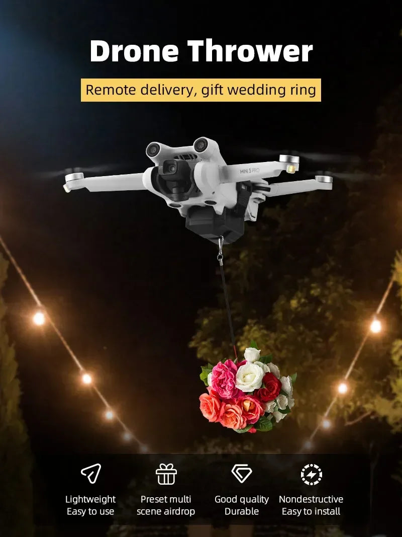 Drone Thrower Airdrop System for DJI Mavic 3/Mini 3/Mini 3 Pro/ Mavic Air 2 /Air 2S/Mini 4 Pro Drone Delivery Devise Accessories