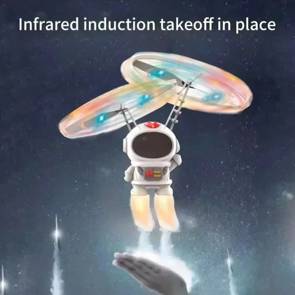 Levitating Luminous Flying Robot Astronaut Toy Aircraft