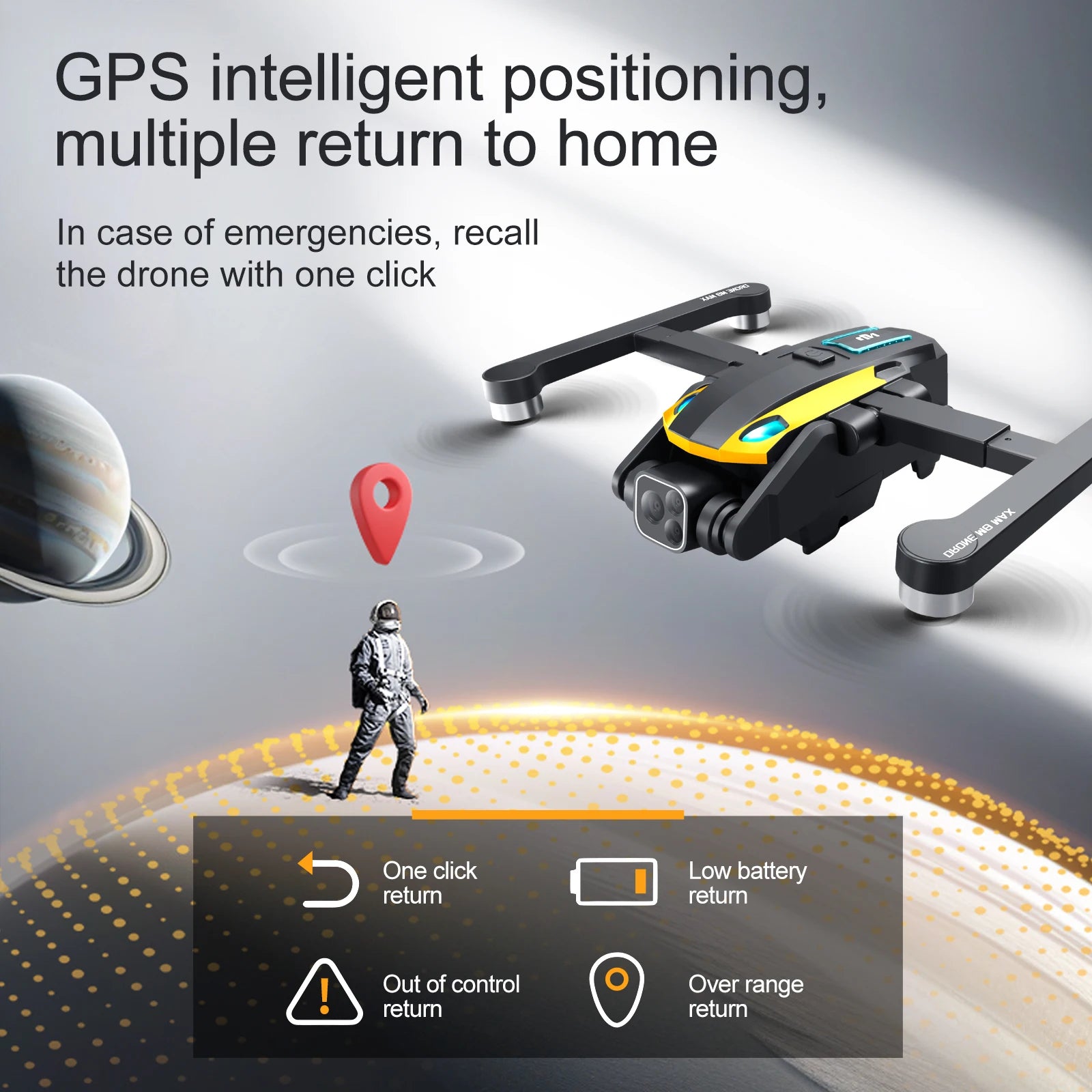 M8 Pro Drone Quadcopter Remote Control Handle Four Axis Aircraft HD 6K Photography UAV Altitude Fixation Helicopter Toys