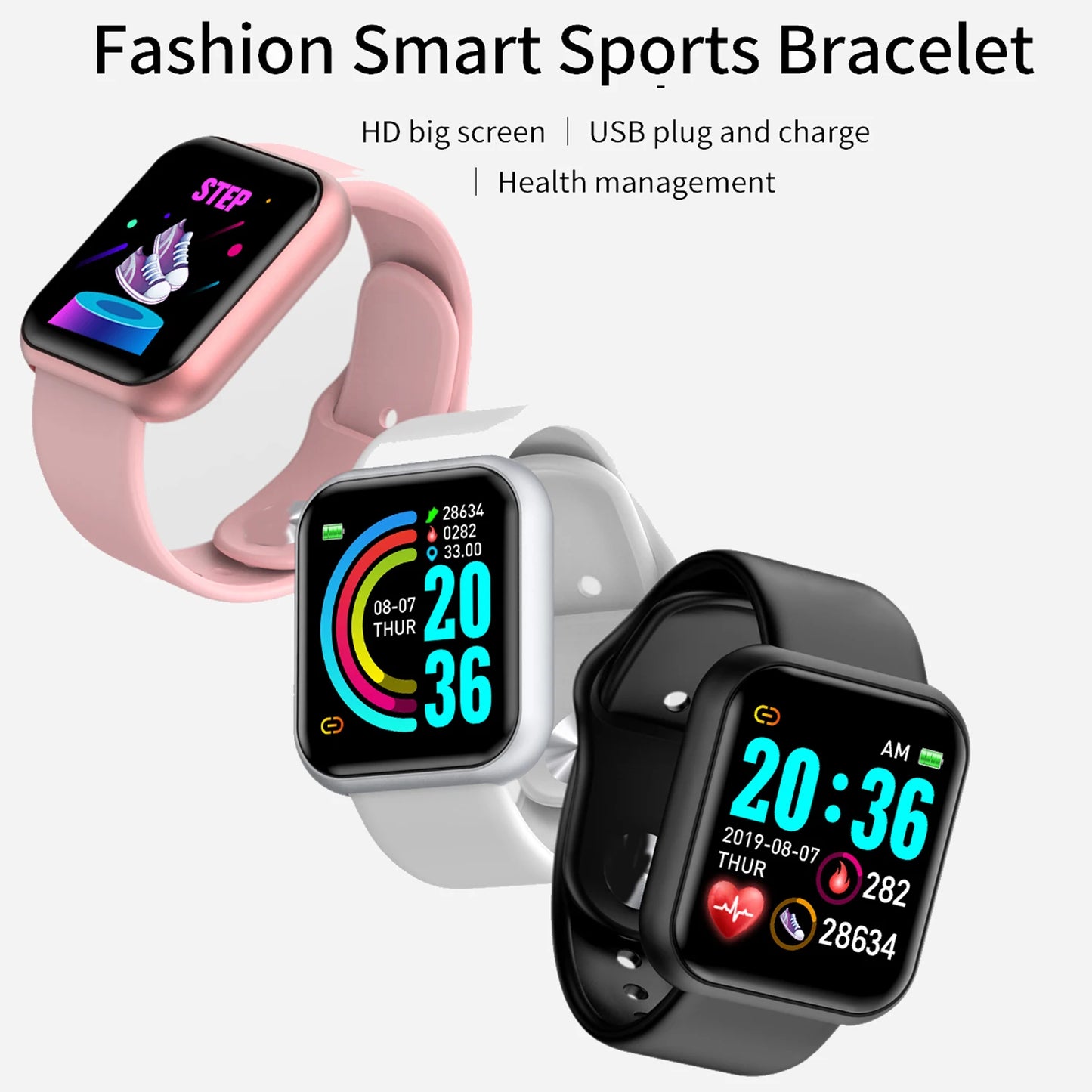 Sports Smartwatch Women Bracelet Men Smart Watch connected Music
