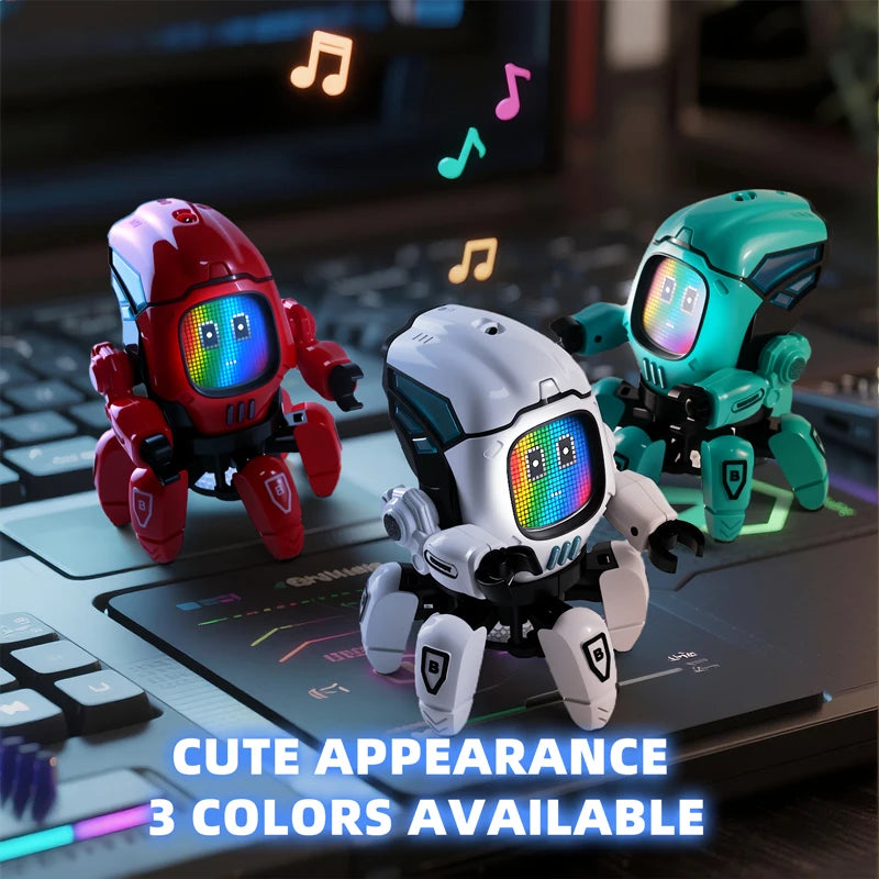 Kids Dance Robots Music LED 6 Claws Octopus Robot Birthday Gift Toys