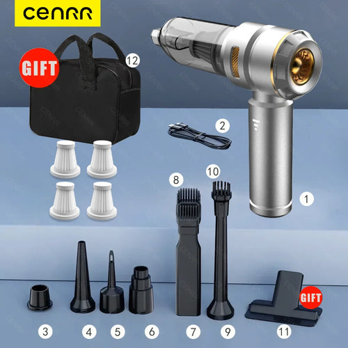 CENRR 998000PA Car Vacuum Cleaner Powerful Portable HandHeld Vacuum