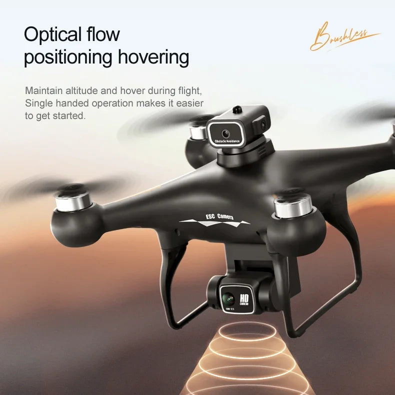 S116MAX 8K HD Drone Dual Camera 3 Batteries Optical Flow 360° Obstacle Avoidance WiFi FPV RC Quadcopter Toy Gift for Kids Adults