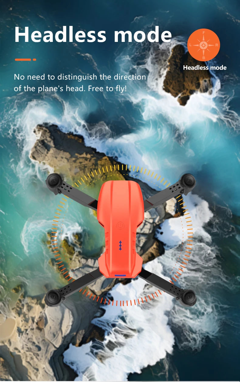 E99 PRO Drone with Flash Professional HD Dual Camera WIFI Obstacle Avoidance RC Helicopters Aerial Photography Quadcopter