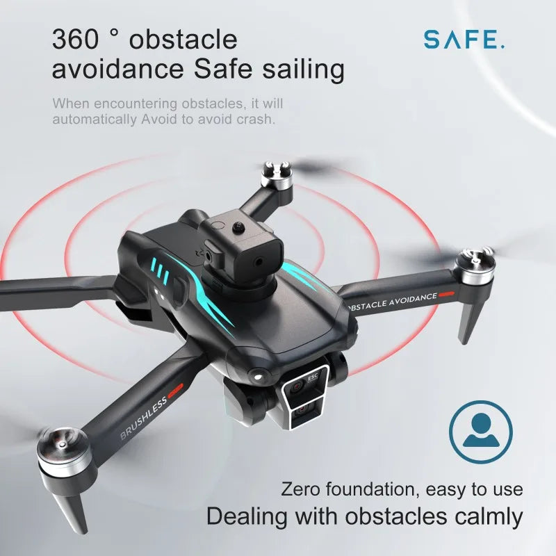 T2 Dual Battery Drone, 1800mAh, Brushless Motor Optical Flow Dual Camera Quadcopter RC Toys
