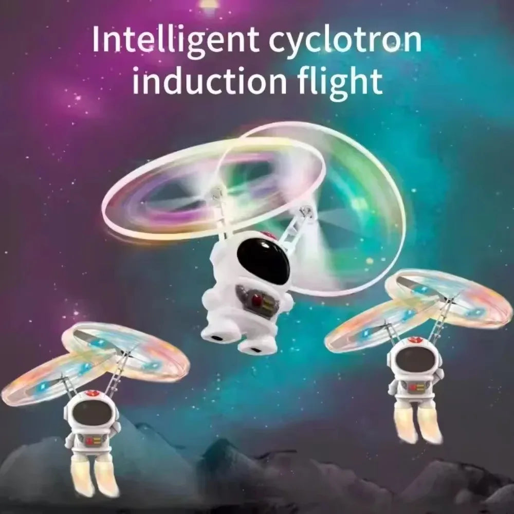 Levitating Luminous Flying Robot Astronaut Toy Aircraft