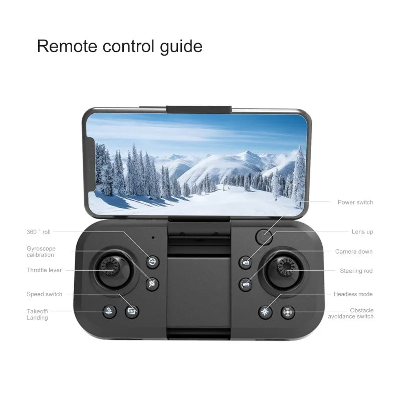 T2 Dual Battery Drone, 1800mAh, Brushless Motor Optical Flow Dual Camera Quadcopter RC Toys