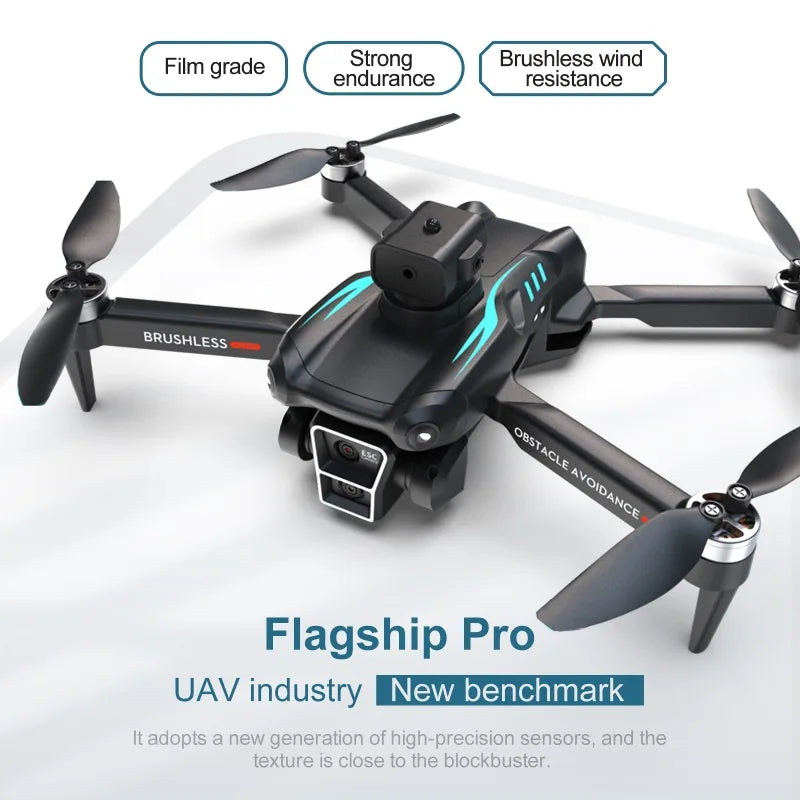 T2 Dual Battery Drone, 1800mAh, Brushless Motor Optical Flow Dual Camera Quadcopter RC Toys