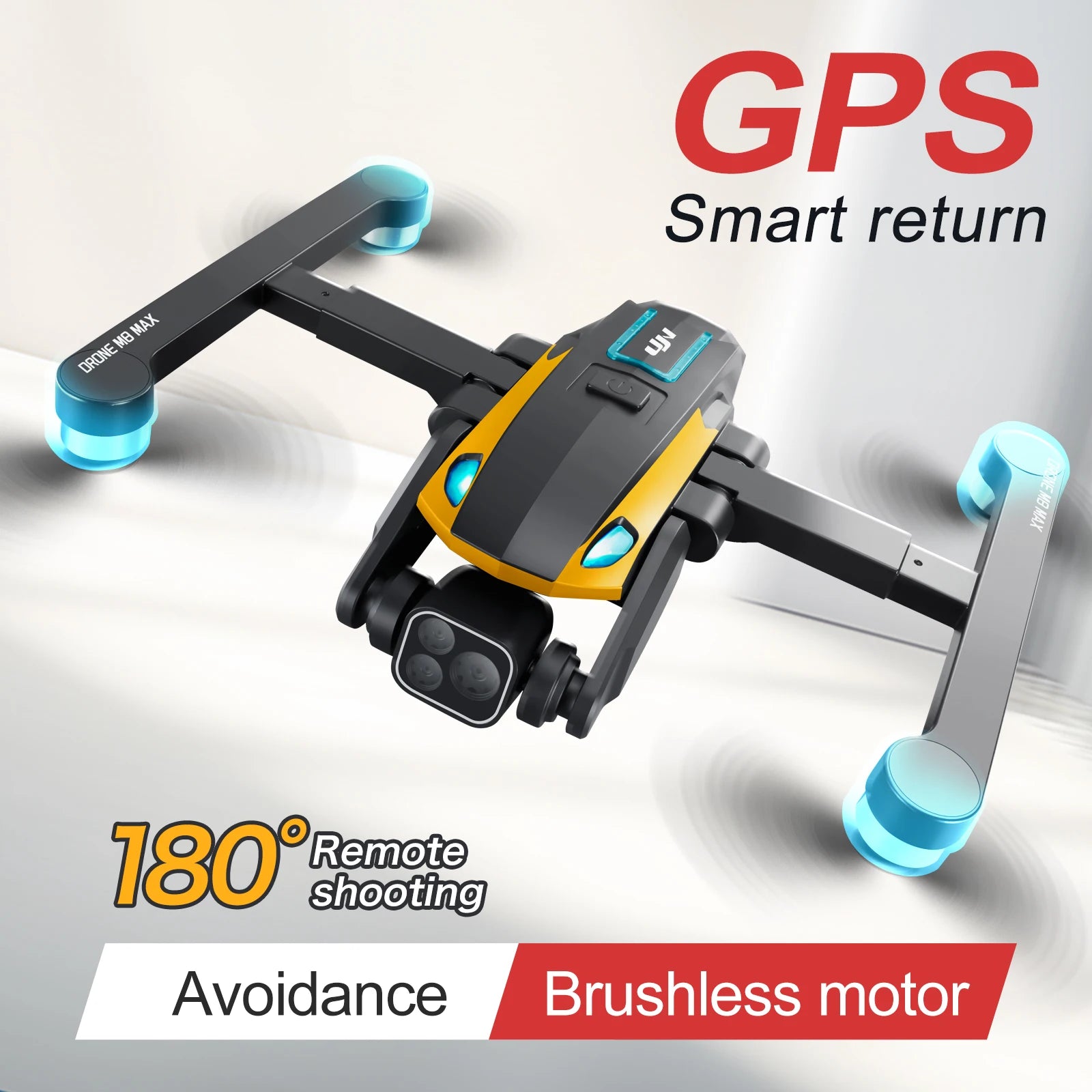 M8 Pro Drone Quadcopter Remote Control Handle Four Axis Aircraft HD 6K Photography UAV Altitude Fixation Helicopter Toys