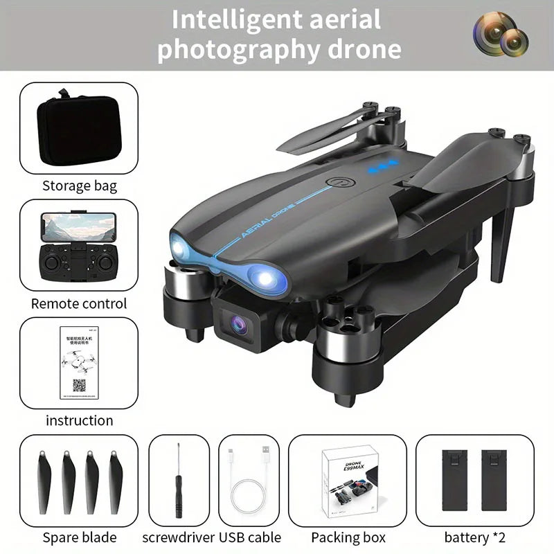 E99MAX Brushless Optical Flow Dual Camera Drone High Definition Aerial Photography Four Axis Aircraft RC Quadcopter