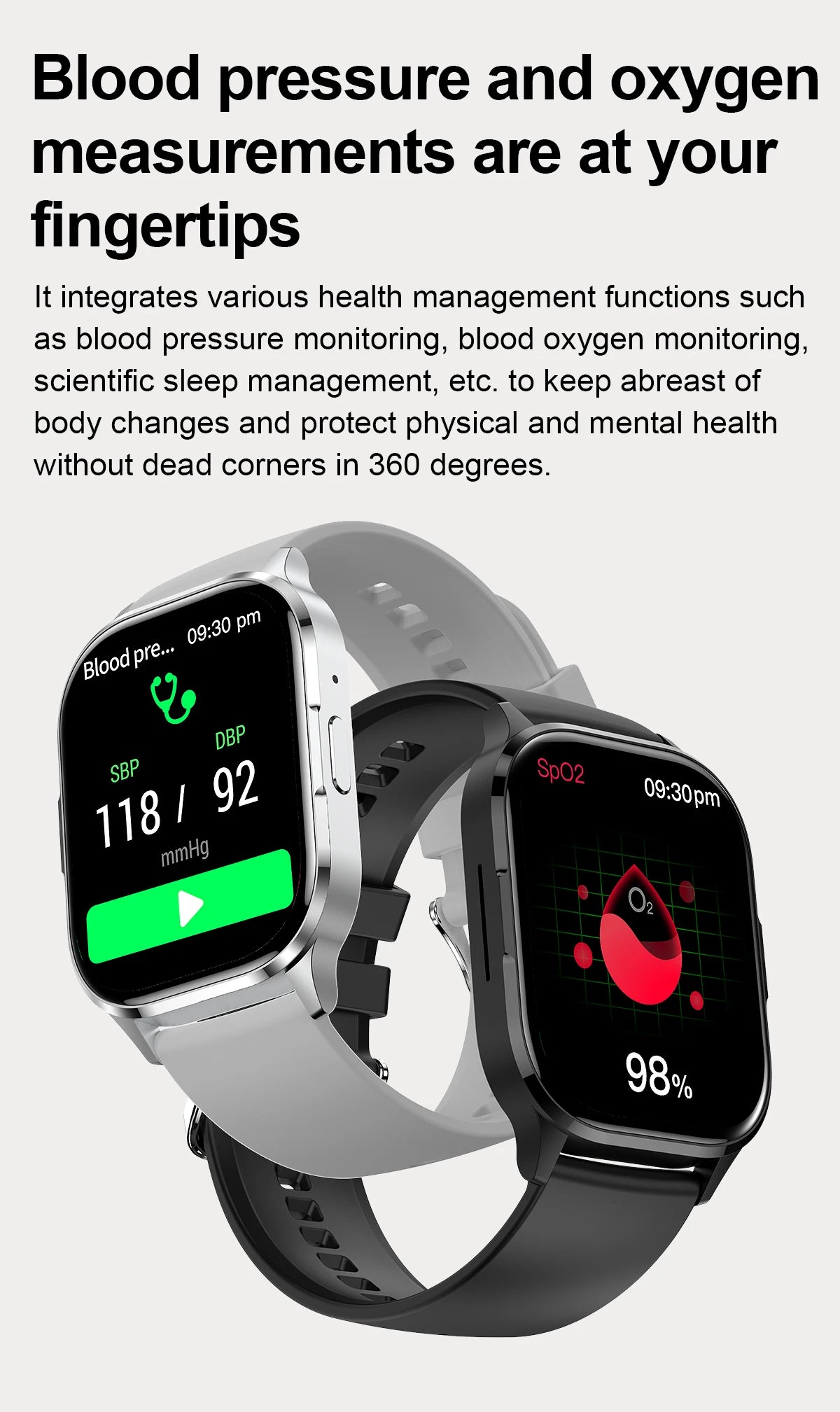 2024 New Smart Watch Heart Rate Sleep Monitor Breathing Training AMOLED HD Screen Bluetooth Call Weather Forecast Smartwatches