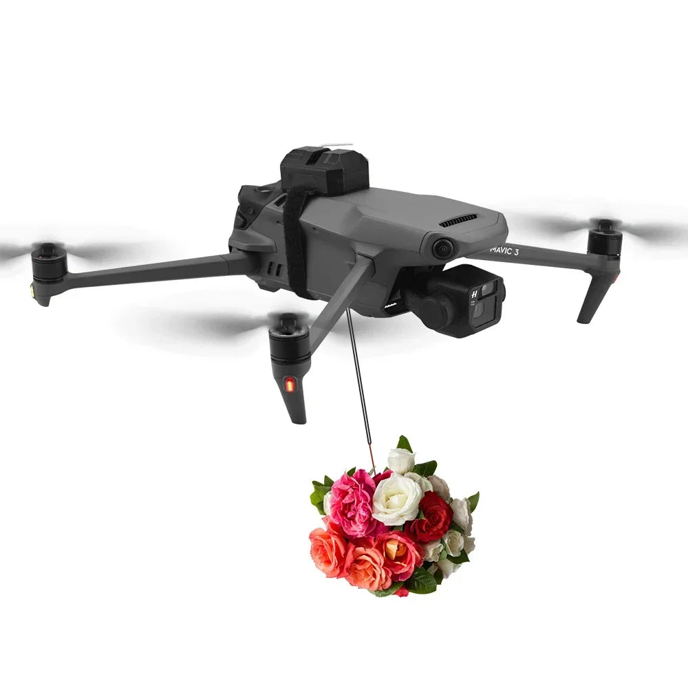 Drone Thrower Airdrop System for DJI Mavic 3/Mini 3/Mini 3 Pro/ Mavic Air 2 /Air 2S/Mini 4 Pro Drone Delivery Devise Accessories