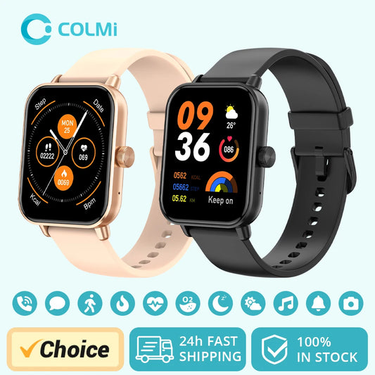COLMI Voice Calling Smartwatch Men 24H Health Monitor 100+ Sports