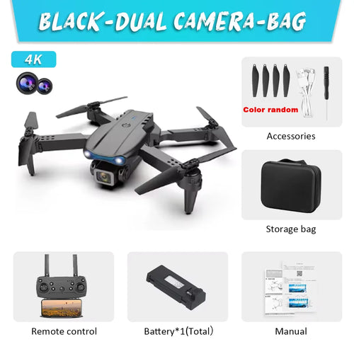 KBDFA E99Pro Drone HD Professional 8K drone Dual Camera WIFI fpv