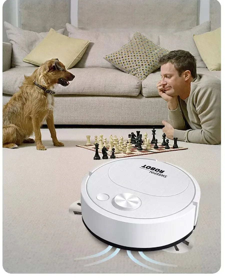 New 3-in-1 intelligent wireless floor sweeping robot vacuum cleaner, suitable for home offices