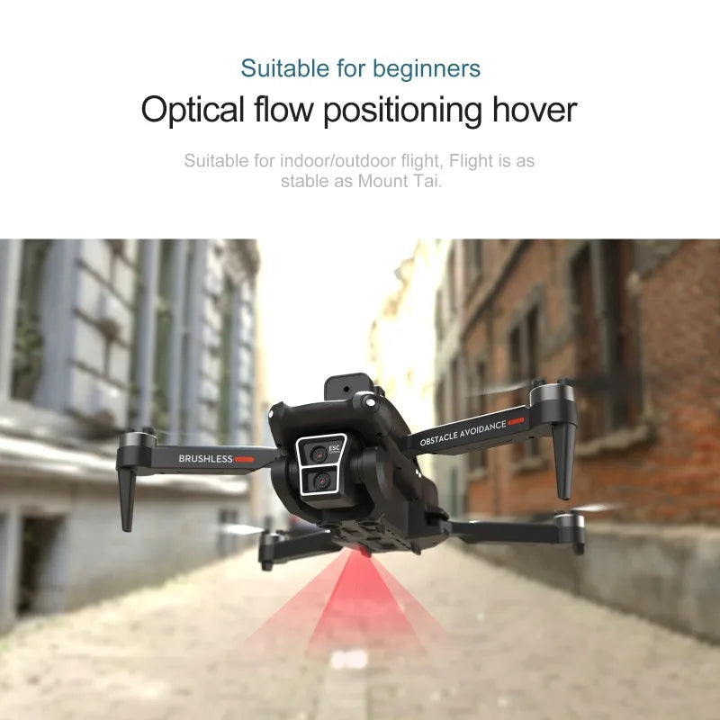 T2 Dual Battery Drone, 1800mAh, Brushless Motor Optical Flow Dual Camera Quadcopter RC Toys