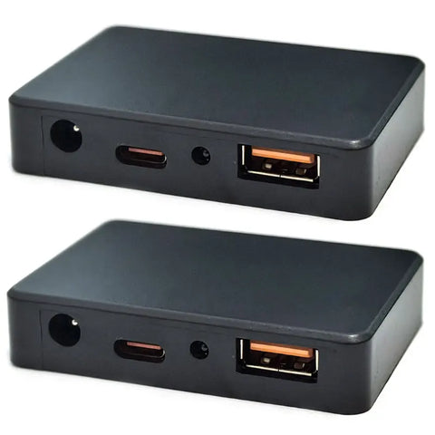 2 Pack Solar Panel Controller Portable Solar Charger Inverter/Regulator with USB Type-C DC Port for DIY Solar Charger Battery.
