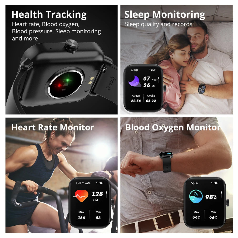 COLMI Voice Calling Smartwatch Men 24H Health Monitor 100+ Sports