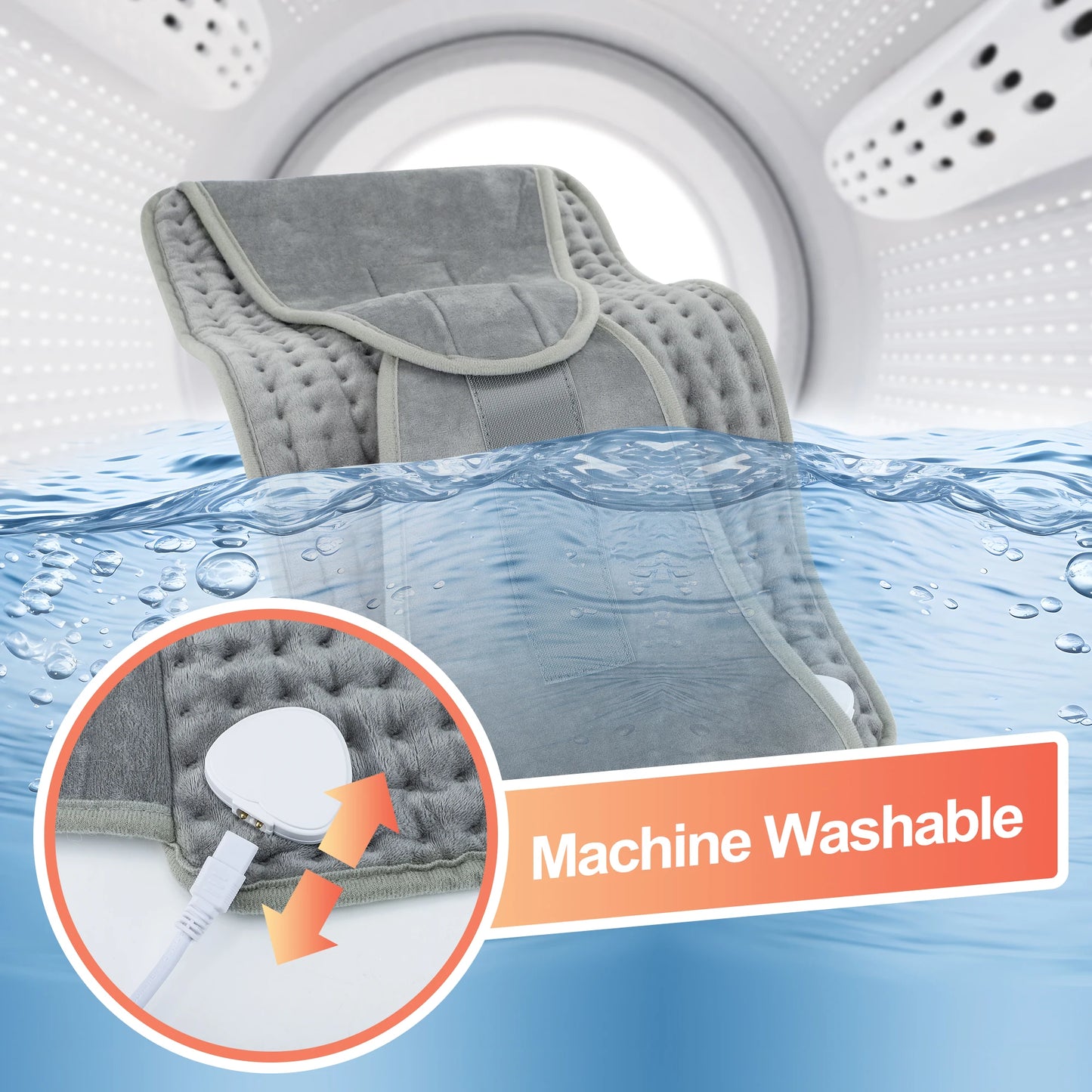 Electric Heating Waist Belt Warm Thermal Pad Office Home Temperature