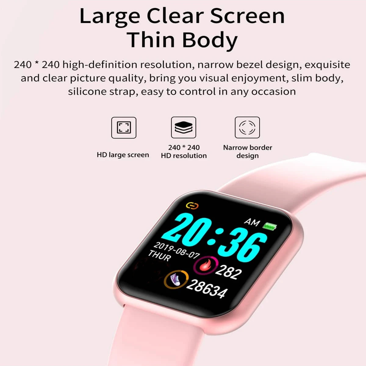 Sports Smartwatch Women Bracelet Men Smart Watch connected Music