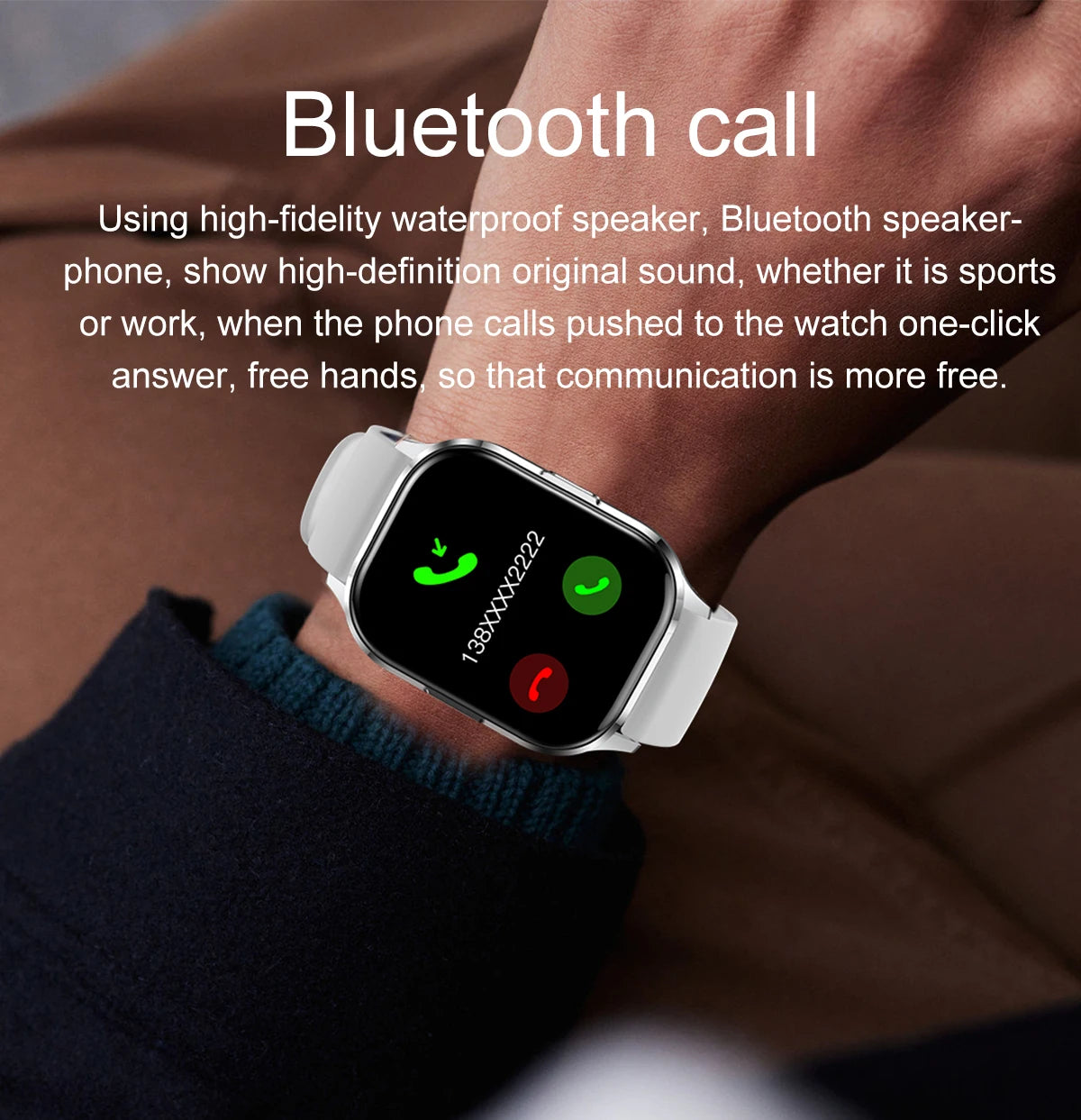 2024 New Smart Watch Heart Rate Sleep Monitor Breathing Training AMOLED HD Screen Bluetooth Call Weather Forecast Smartwatches