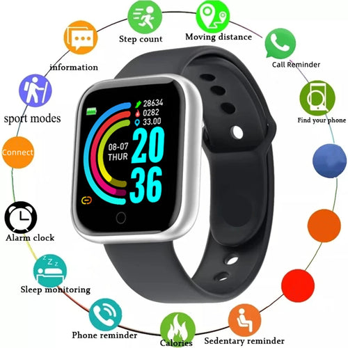 Smart Watch 116Plus D13 Y68 Sport Wristband Running Fitness Monitor