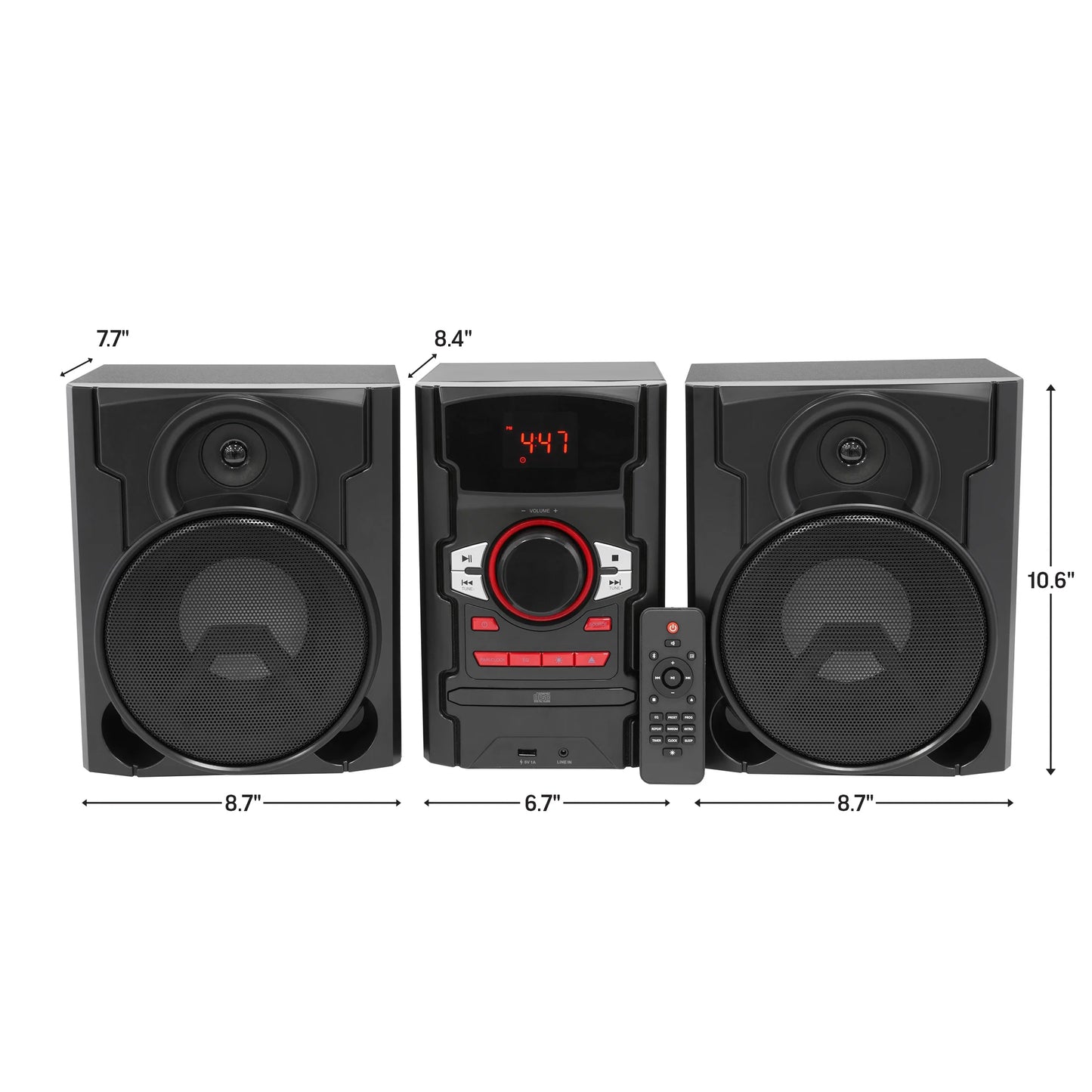 . 100W CD Stereo with USB & Bluetooth Cectivity