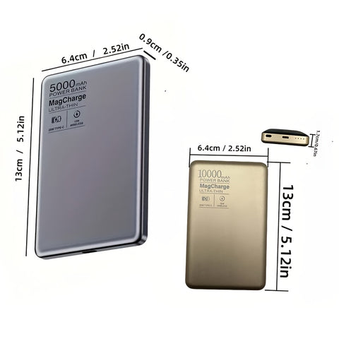 Portable Magnetic Power Bank 5000/10000mAh, 15W Wireless Portable Charger, USB-C PD 20W Fast Charging, Compatible with iPhone 15/15 Plus/15 Pro/15 Pro Max, iPhone 14/13/12 Series, Perfect for Travel and Holiday Gifts, Valenti