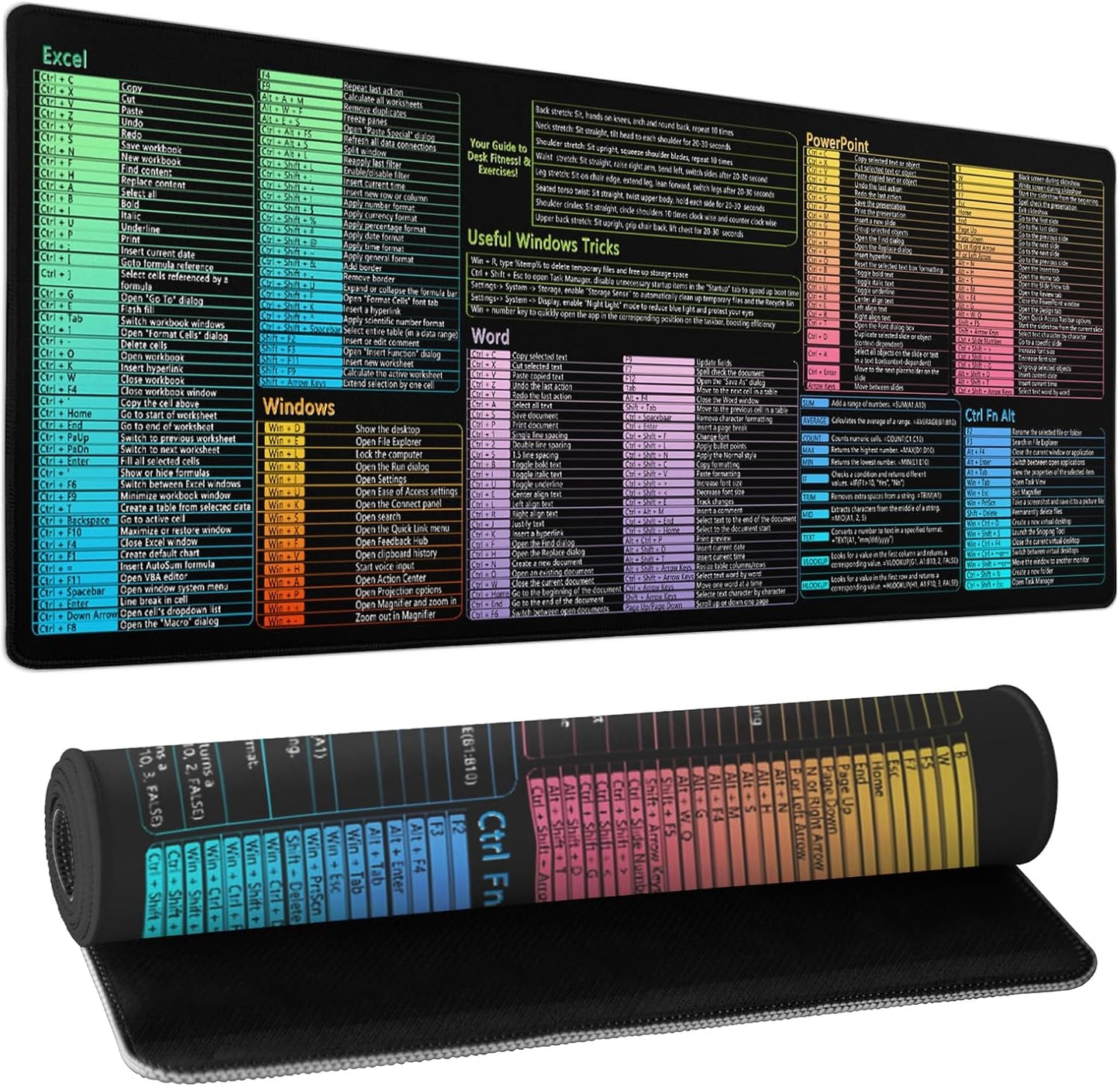 Japanese Cherry Blossom Sakura Large Gaming Mouse Pad 31.5×11.8 Inch XL Extended Waterproof Moudepads Non-Slip Rubber Base Keyboard Mat for Work/Office/Home