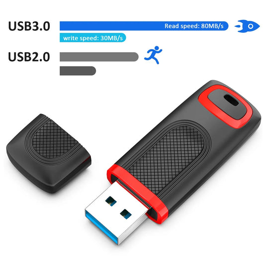 128GB USB 3.0 Flash Drive USB Memory Stick Thumb Drive Zip Drive High-Speed 3.0 Jump Drive up to 80Mb/S