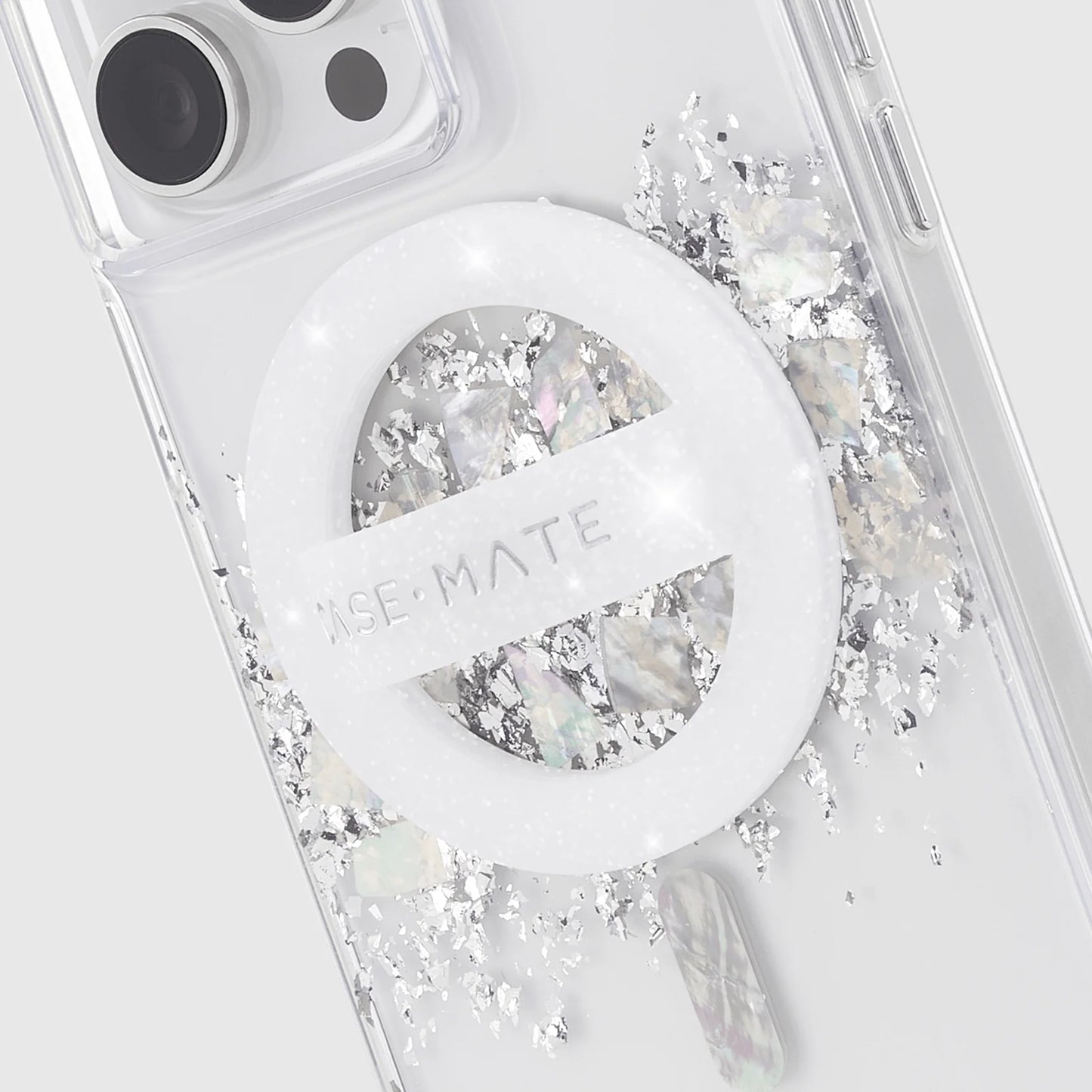 Magnetic Soft Loop Grip [Magsafe Compatible] Phone Ring Holder for Iphone 14 13 12 Pro Max - Sparkle