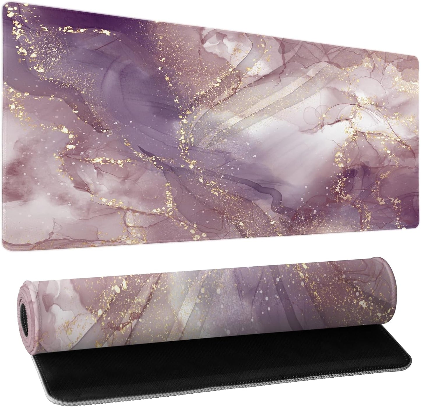 Japanese Cherry Blossom Sakura Large Gaming Mouse Pad 31.5×11.8 Inch XL Extended Waterproof Moudepads Non-Slip Rubber Base Keyboard Mat for Work/Office/Home