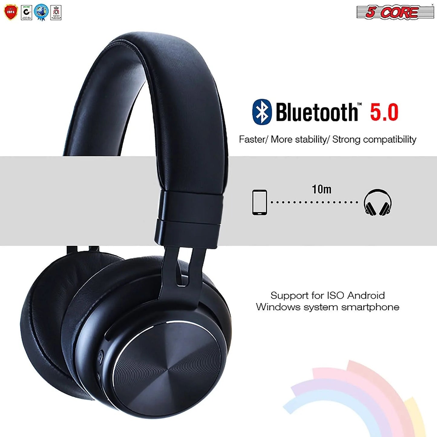 5Core Bluetooth Headphones Wireless Noise Cancelling Audifonos